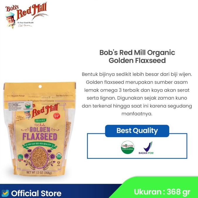 

Bob's Red Mill Organic Golden Flaxseed 368 gr