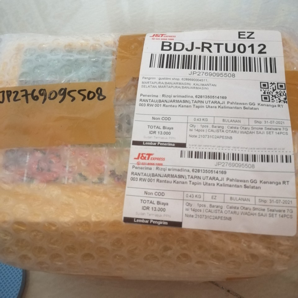 Calista Otaru Smoke Sealware 7g Isi 14pcs | Calista Otaru Wadah Saji Set 14pcs | Toples Set