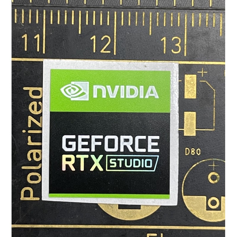 Sticker stiker logo nVidia RTX Studio ori