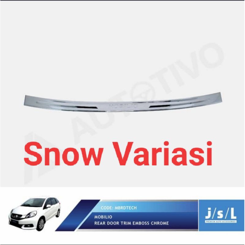 Honda Mobilio 2013 2016 Lis pintu belakang EMBOSS rear door trim EMBOSS JSL