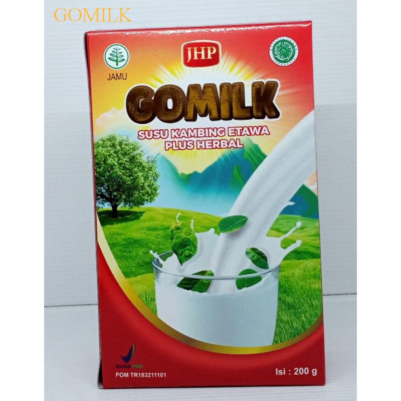 

SUSU KAMBING ETAWA PLUS HERBAL GOMILK 200 gr Mengandung Buah-buahan,daun kelor dan bahan herbal lain