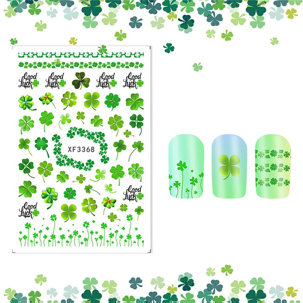 AUGUSTINA Agustina Dekorasi Nail Art DIY Tahan Air Self Adhesive Manicure Decals