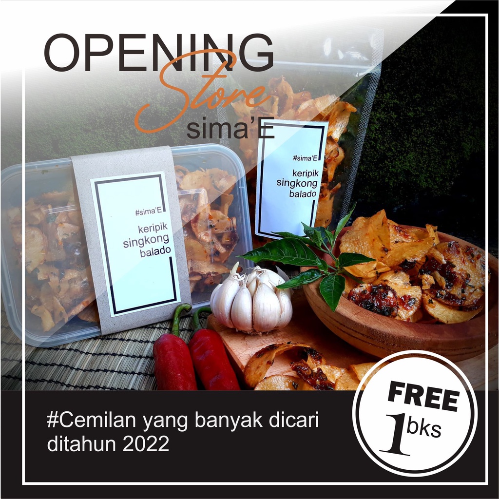 

Keripik Singkong Balado Pedas manis Home made kiloan