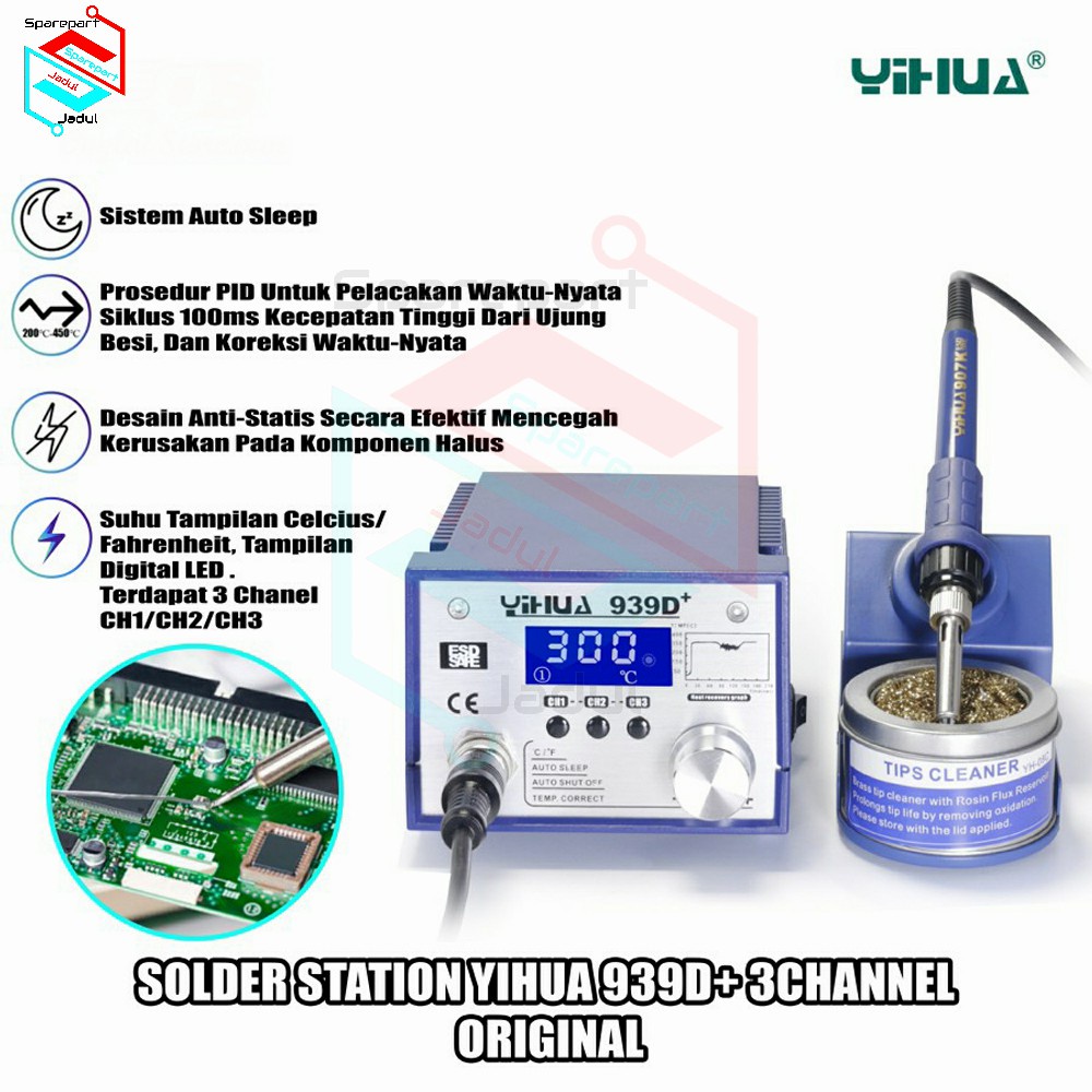 SOLDER STATION YIHUA 939D+ ORIGINAL (71044)
