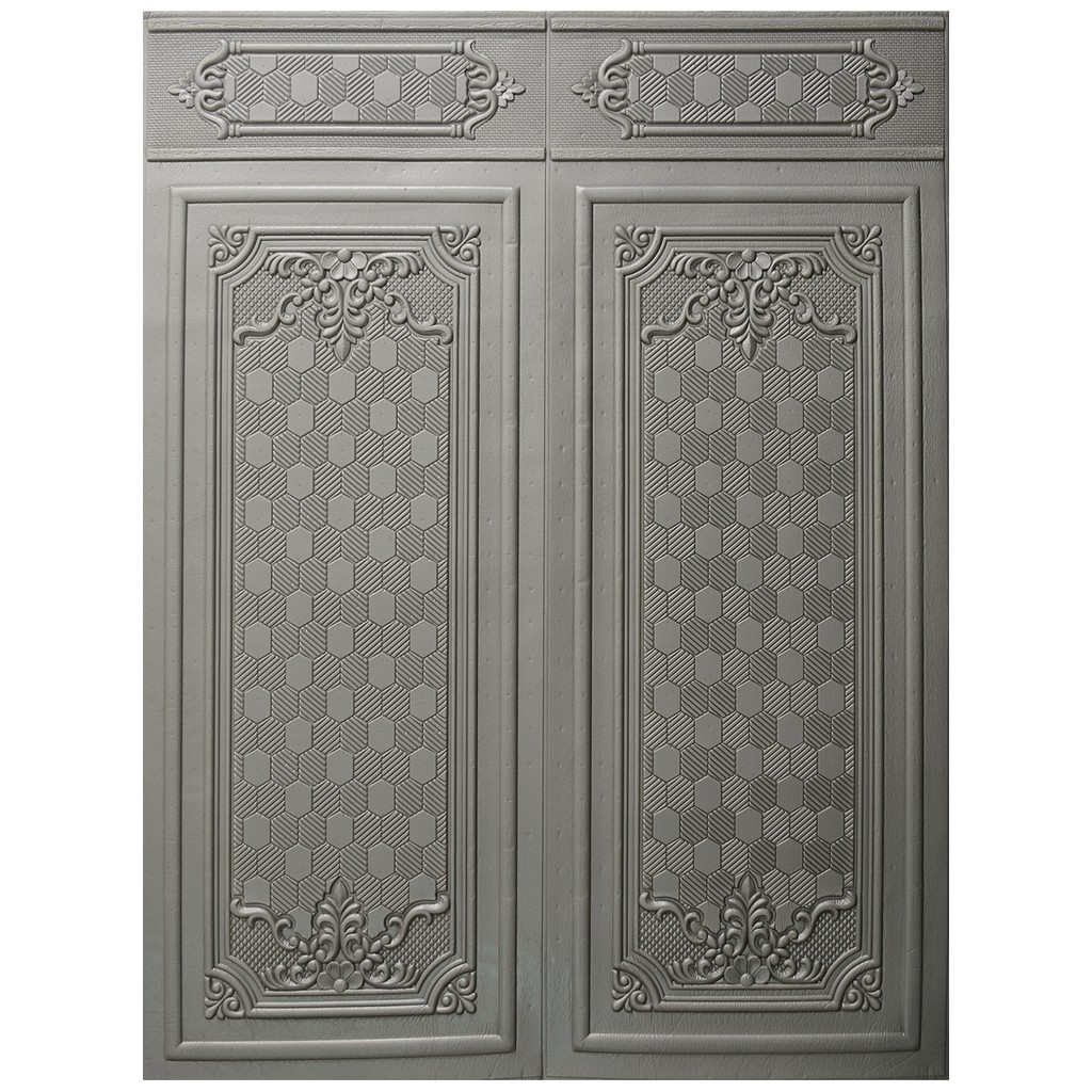 [COD] Wallpaper Dinding 3D Pola Pagar 70 x 90 CM Dekorasi Dinding Kamar Bagus-ABU