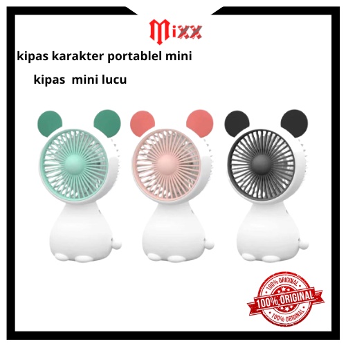 Kipas Angin Mini Portable Karakter - Kipas Angin Genggam Mini Cute/Mini Fan