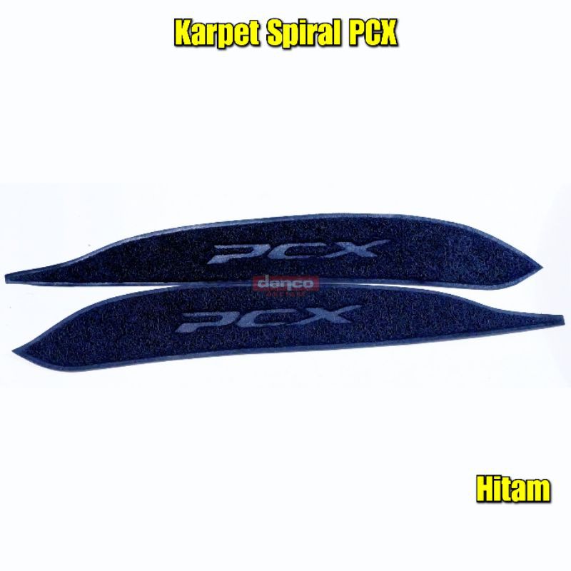KARPET PCX HITAM KARPET SPIRAL alas kaki variasi