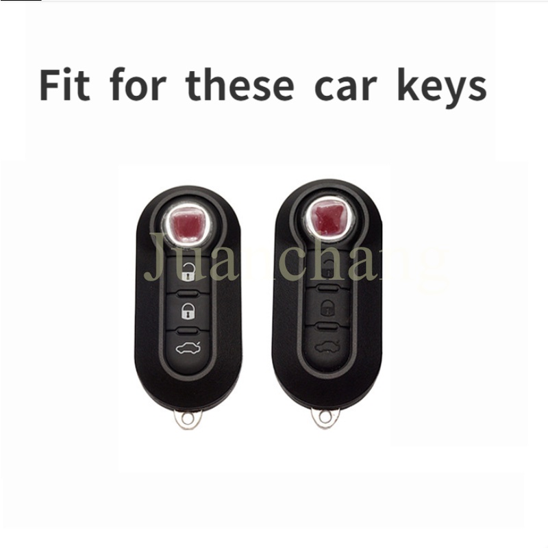 Rumah / Casing Kunci Remote Mobil 3 Tombol Plastik ABS Warna Hitam Untuk Fiat Ducato 500L Panda Grande Punto Lancia Musa