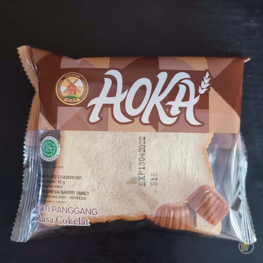 ROTI AOKA PANGGANG SELAI KARTON DUS GROSIR MURAH ENAK LEMBUT VIRAL HITS COKLAT VANILLA BLUEBERRY STRAWBERRY KEJU DURIAN NANAS-COKLAT