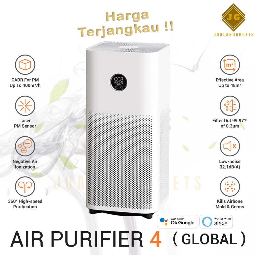 Mi Air Purifier 4 LITE / 3C / 3H HEPA Filter LED Display Global Version