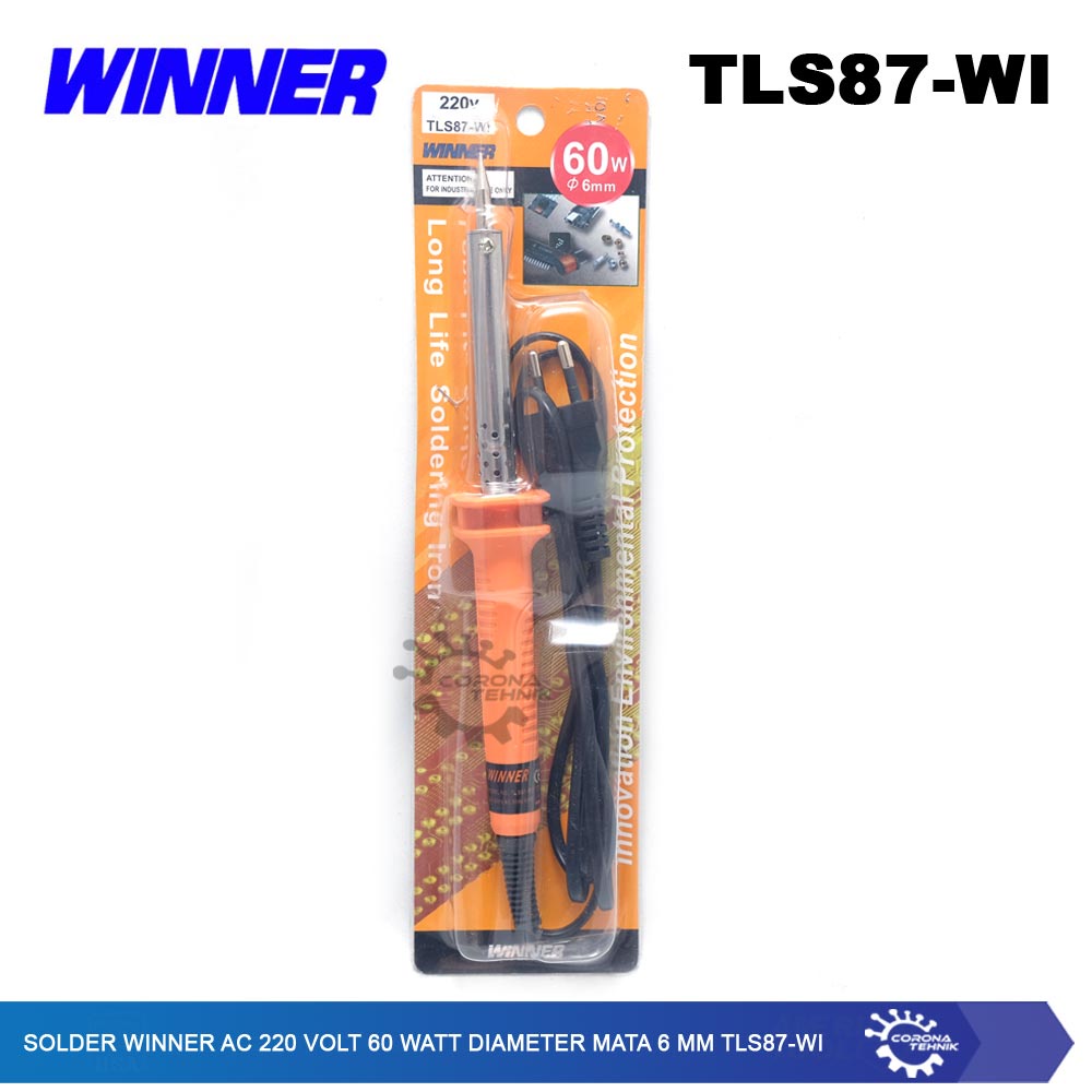 Winner  Solder - AC 220 Volt 60 Watt Diameter Mata 6 mm TLS87-WI