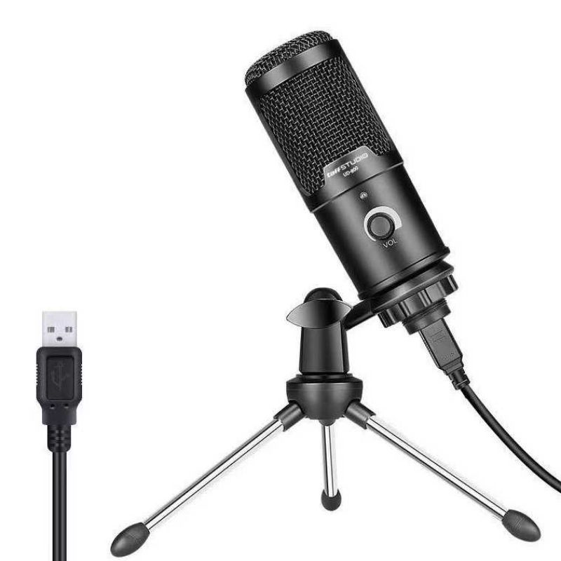 Microphone Condenser USB Mikrofon with Stand UD-800