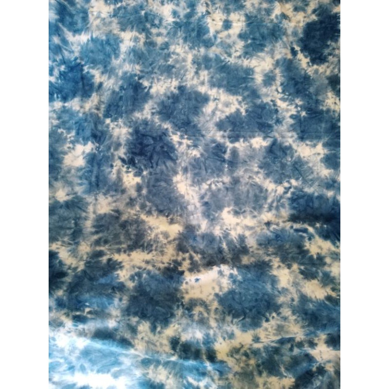 kain tie dye rayon shibori handmade abstrak