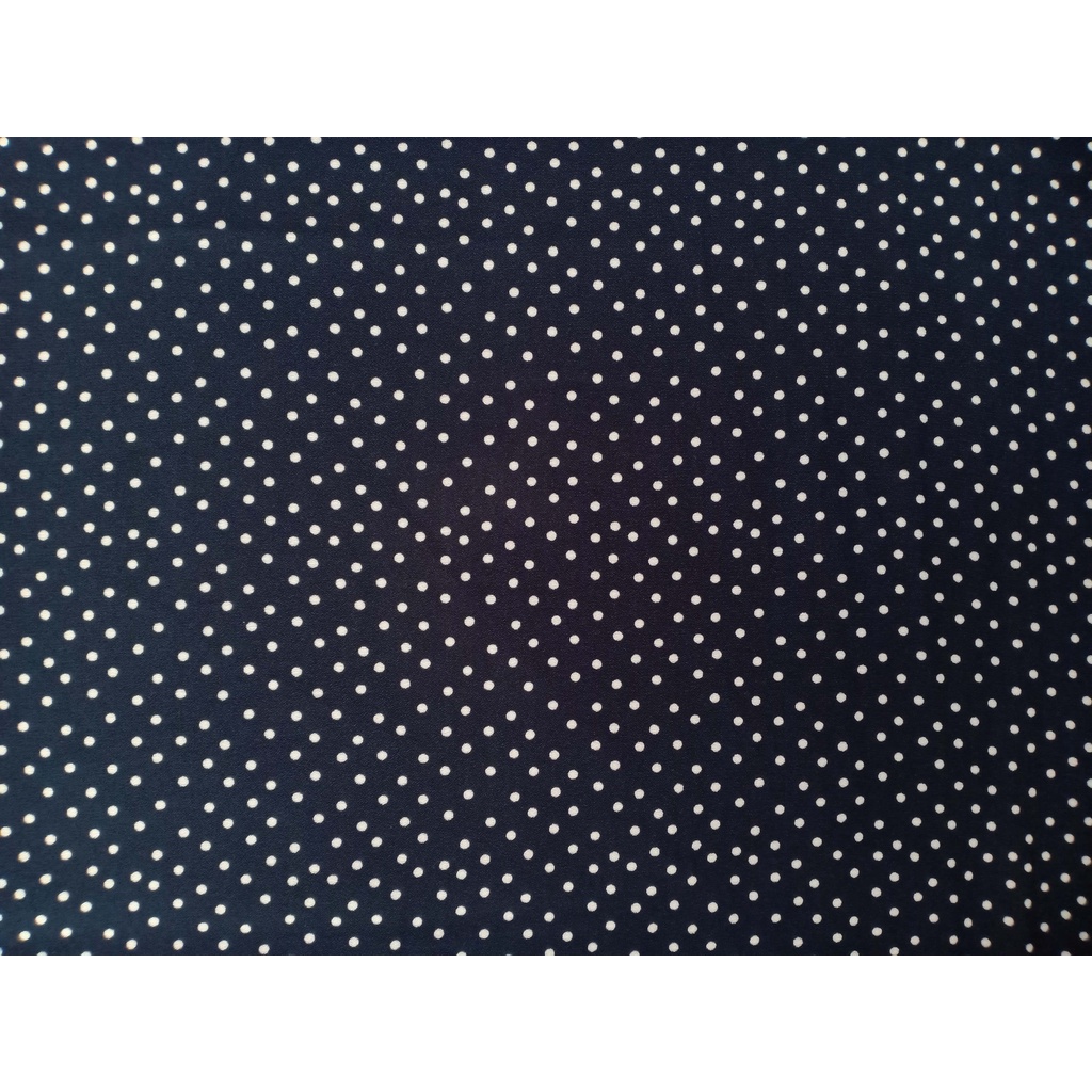 KAIN WOLFIS POLKADOT PUTIH DASAR DONGKER