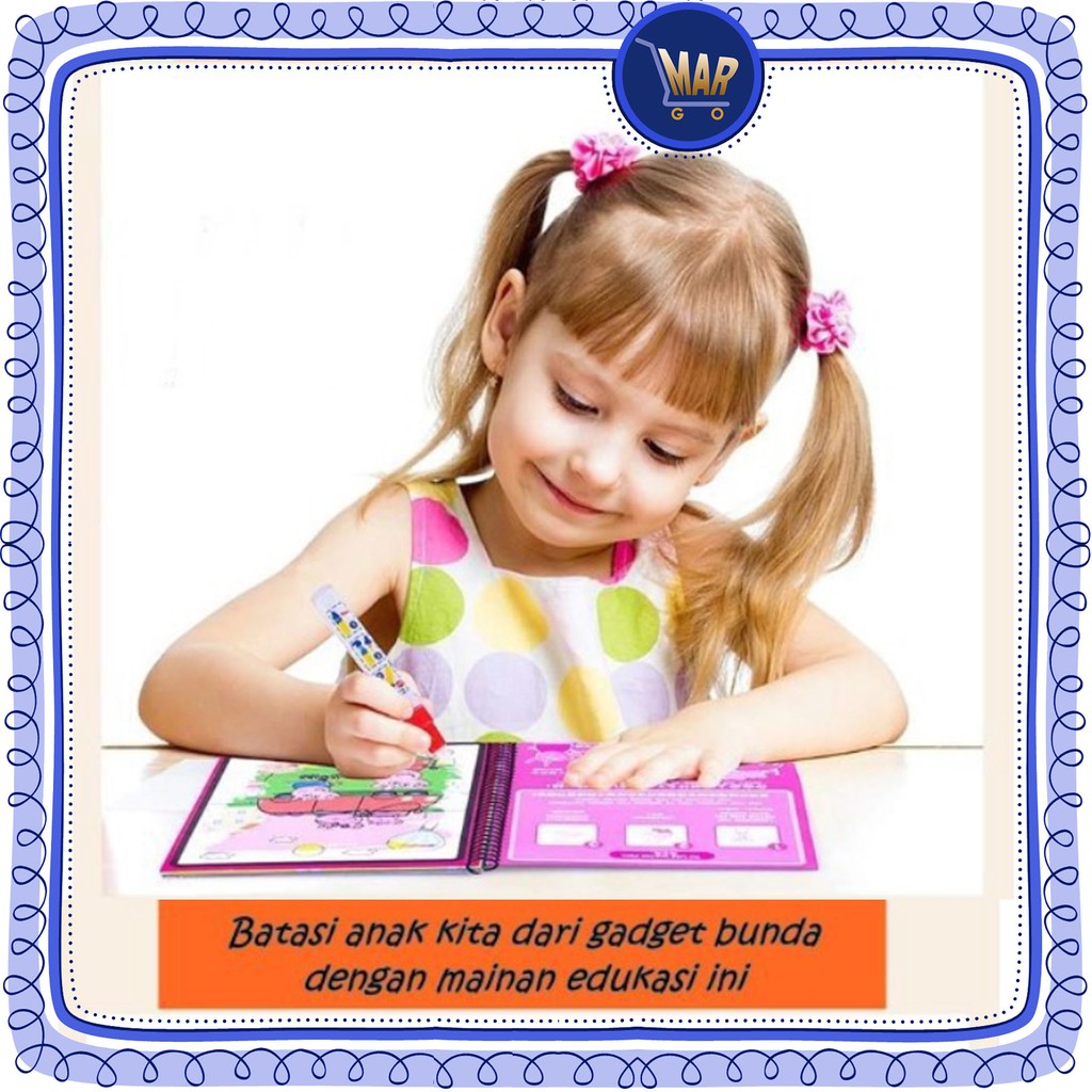 buku mewarnai magic color book buku gambar anak