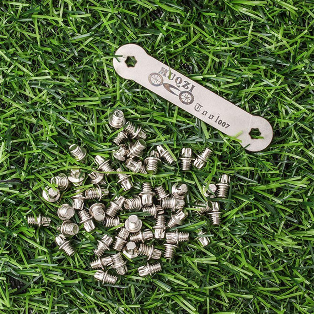 Lanfy Baut Pedal Sepeda Bersepeda 50PCS Bagian Sepeda Pedal Bagian Dengan Kunci Pas Pedal Sepeda Pedal Skid-proof Studs