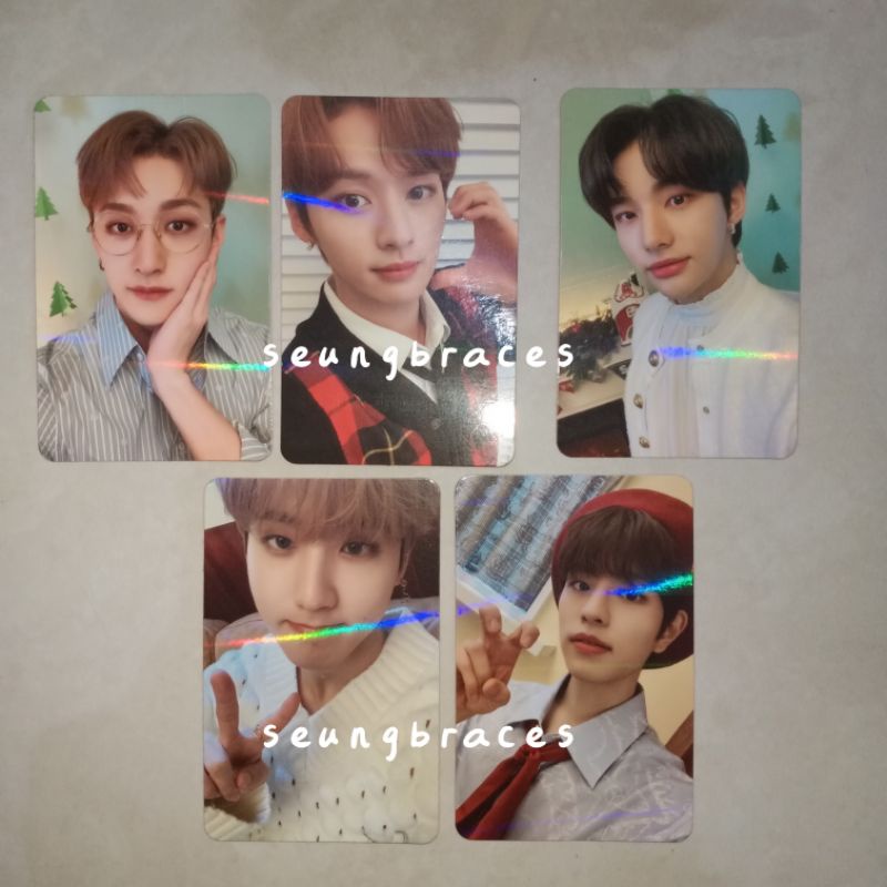 (ready stock, baca details) stray kids photocard — christmas evel interpark benefit bene pc han hyun