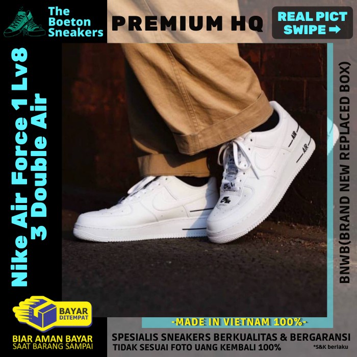 Nike Air Force 1 07 LV8 3 Double Air Premium Original