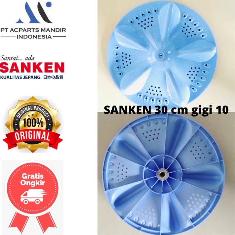 pulsator mesin cuci sanken diameter 30cm as gigi 10
