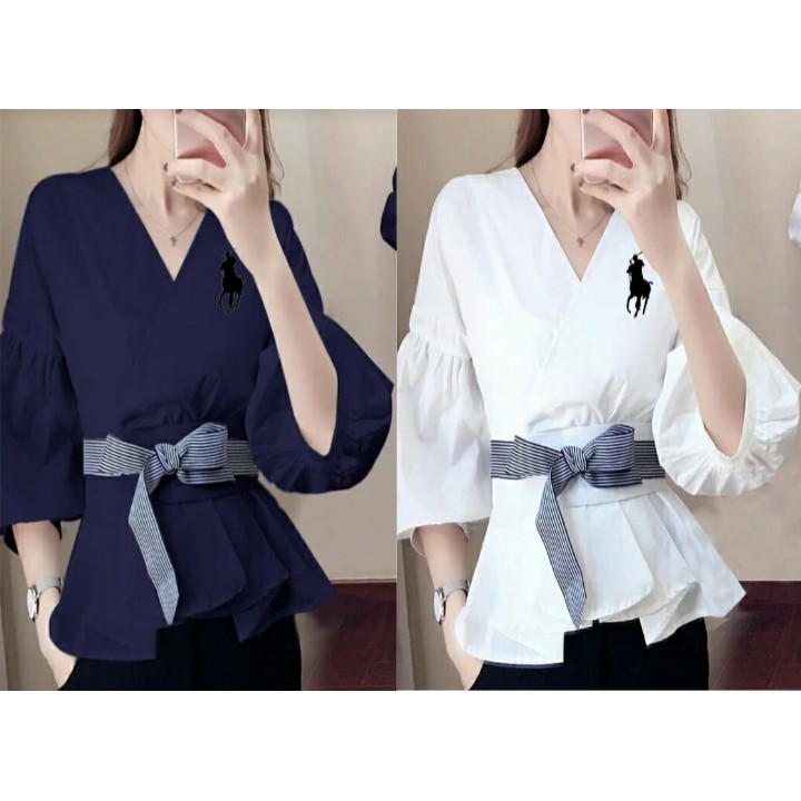 *[MCFK] Blouse Wanita Terbaru / Blouse Peplum / Atasan Korea / Blouse Printing / Blouse Korea