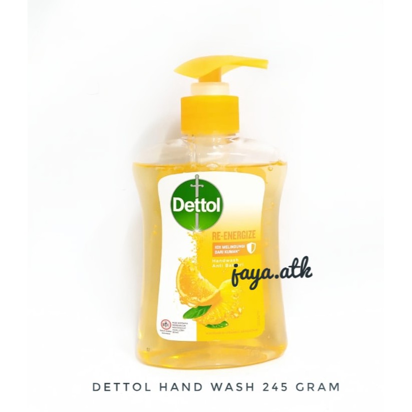 SABUN CUCI TANGAN ANTISEPTIK DETTOL 225ML HANDWASH ANTI BAKTERI ANTI VIRUS KUMAN PUMP BOTOL 225 ML