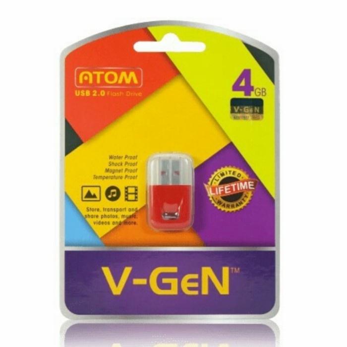 TERMURAH USB FlaskDisk 4GB Atom Vgen