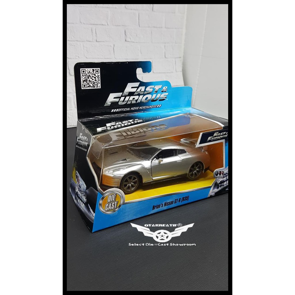 JADA Brian's Nissan GT-R (R35) Silver 1:32