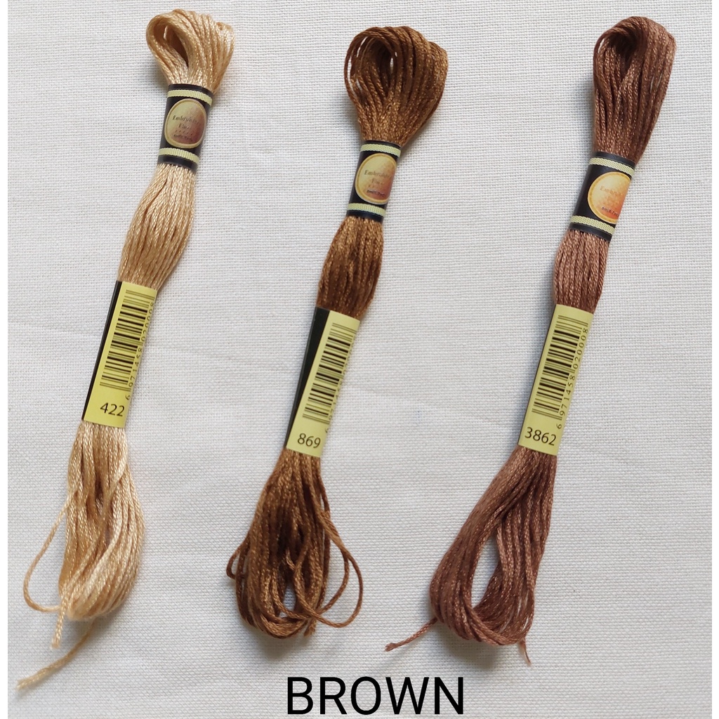 Benang Sulam CXC (Similar to DMC) BROWN SERIES