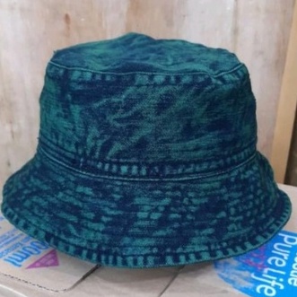 Topi Bucket Pria Wanita / Bucket Bahan Jeans Wash Premium Quality