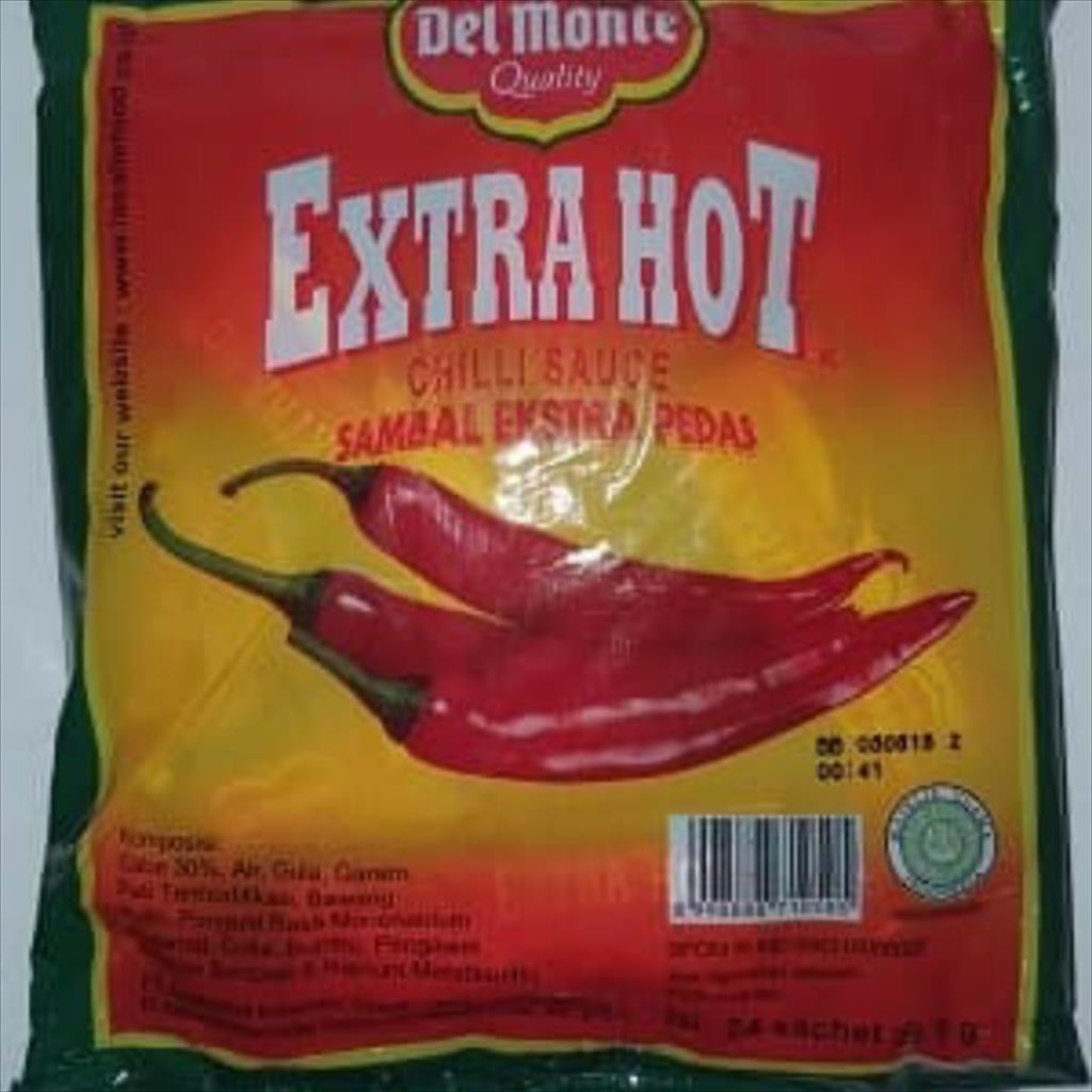 

Delmonte Sambal Extra Hot Satchet 24 x 9 Gram.