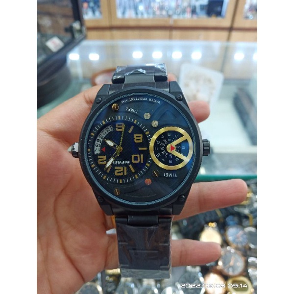 Jam Tangan Diesel Dual Time | Jam Tangan Pria Stainless