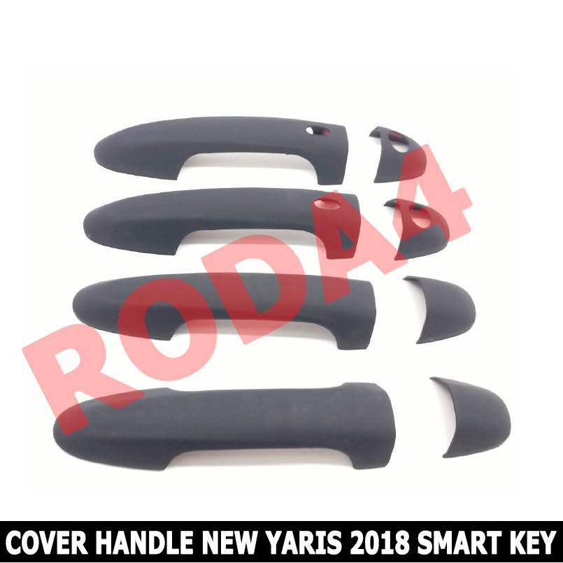 Cover Handle Pegangan Pintu New YARIS 2018 Smart Key Hitam Doff