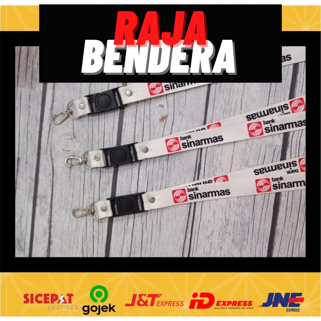 

Lanyard Sinarmas Putih / Lanyard Nametag / Lanyard ID Card / Lanyard Custom Murah