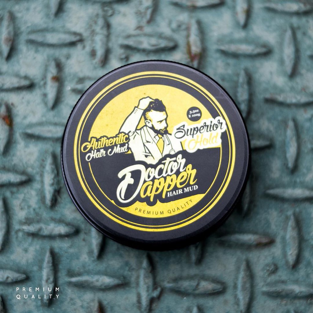 Hair Mud Doctor Dapper Superior Hold Gold Packaging Made in Singapore | Hairmud Import Best Seller