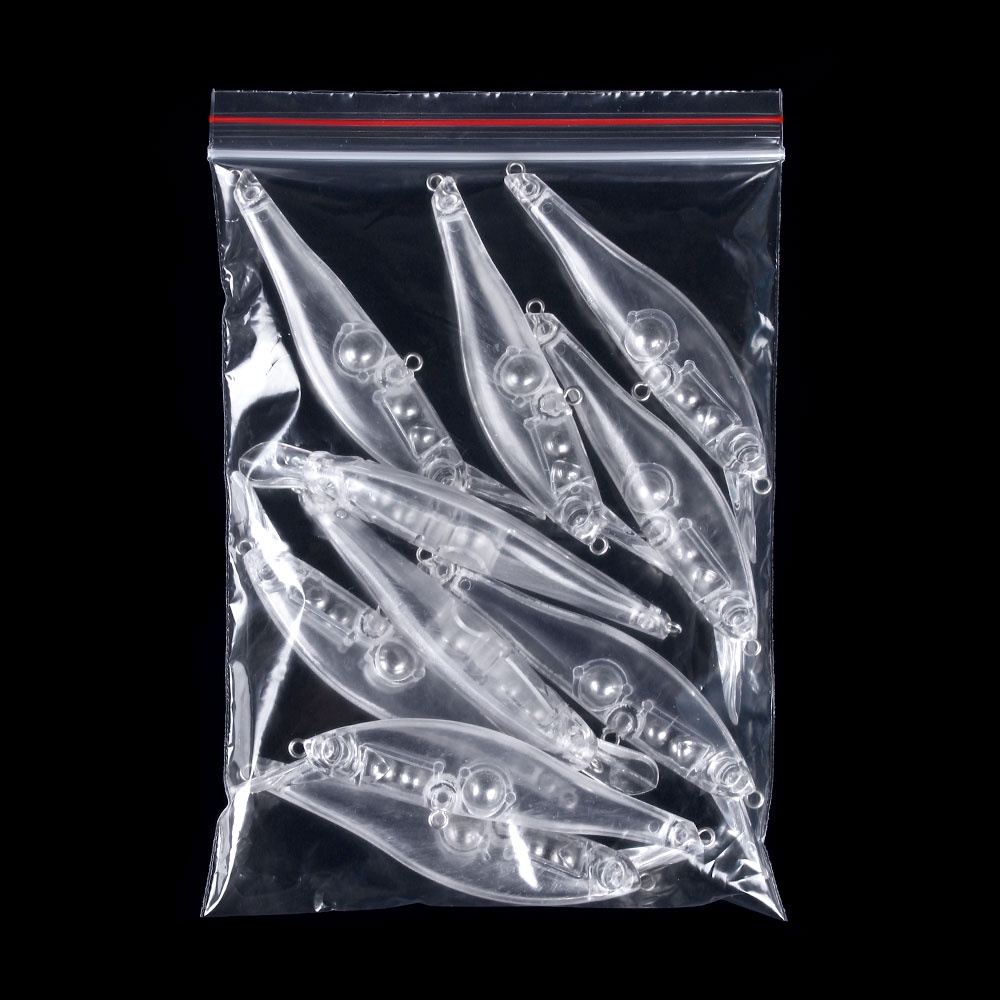 Hengjia 100Pcs Umpan Pancing Ikan Minnow Polos 10cm 10g Tanpa Cat