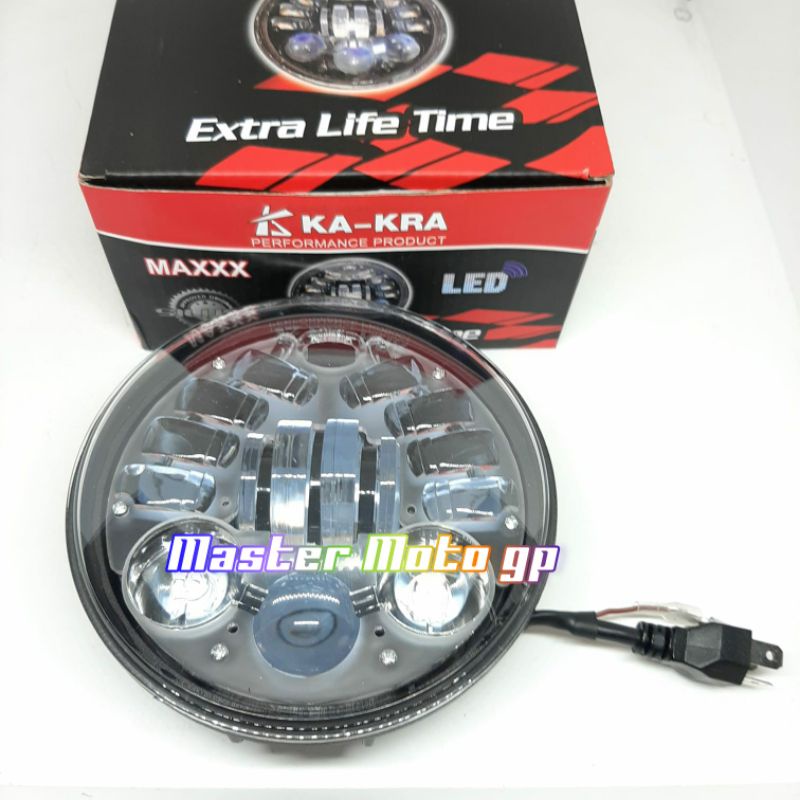 Lampu daymaker 5'75 inch refector daymaker 5'75 inch kakra daymaker predator cobra lampu led daymaker modifikasi cb tiger GL Vixion megapro usa vx