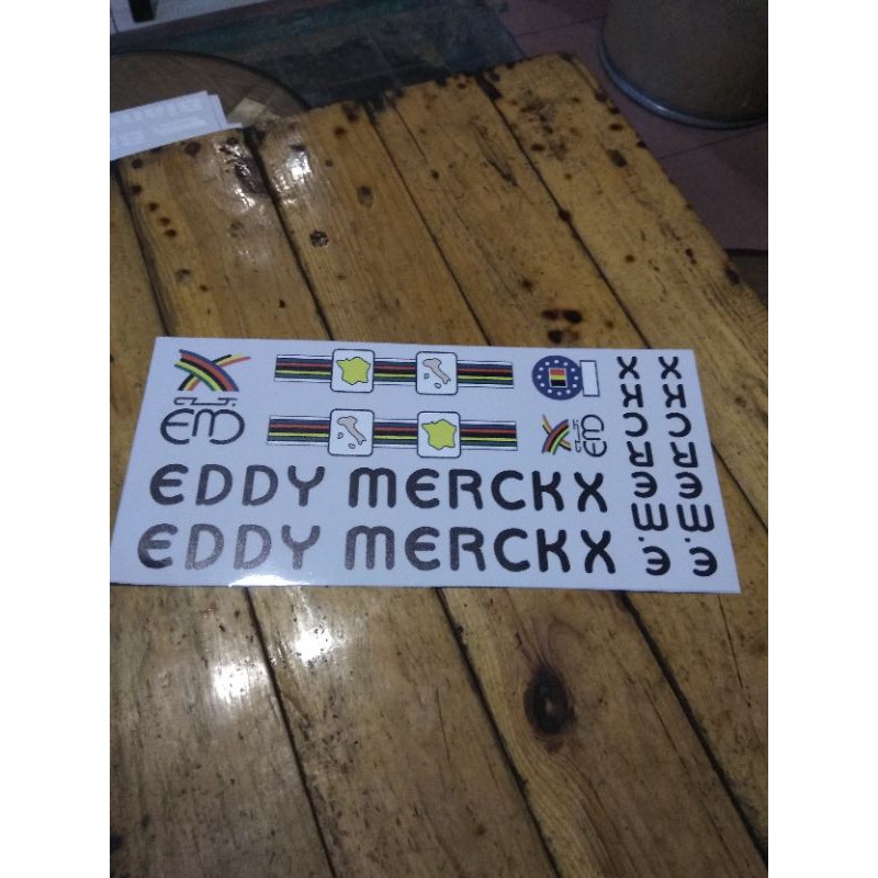 Sticker decal frame sepeda balap road bike jadul vintage EDDY MERCK