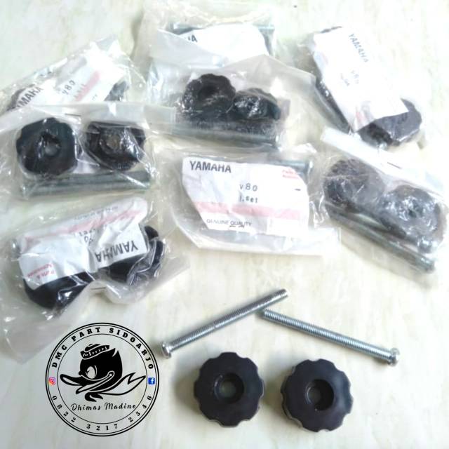 Baut Tempong /Kempol /Baut Box Body Belakang Yamaha V75 V80 (Komplit 1 set)