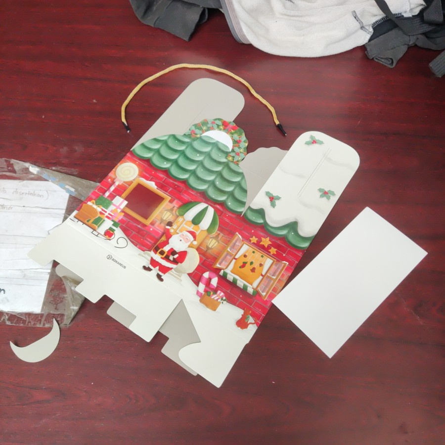 Christmas box natal Kotak hampers Box cookies model HOUSE