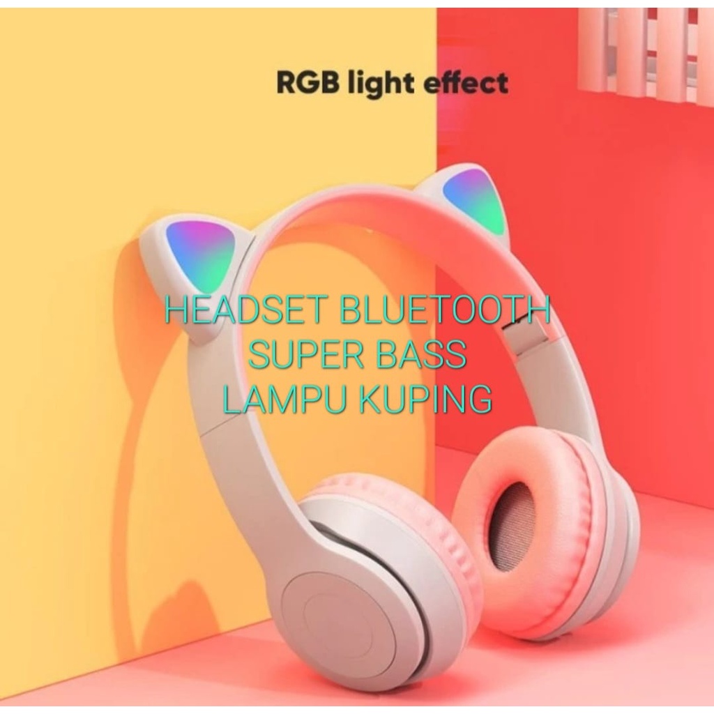 J453 ORIGINAL HEADSET BLUETOOTH SUPER BASS LAMPU LED KUPING SAMSUNG HEADPHONE BLUETUT HEADSET BLUETO