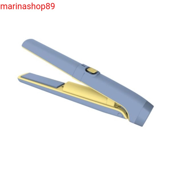 memoo alat catok rambut portable Blue_alat catok rambut rechargeable