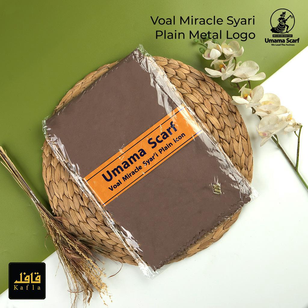 Hijab/kerudung Polos Voal Miracle SYARI LC Metal Logo Original Umama Scarf