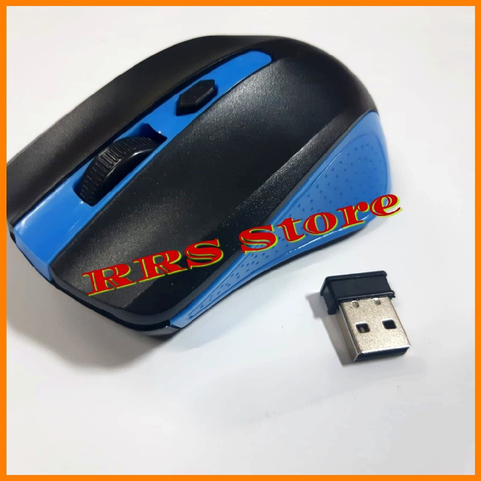 NEW MOUSE M-Tech sy 6005 Mouse wireless HIJAU BIRU