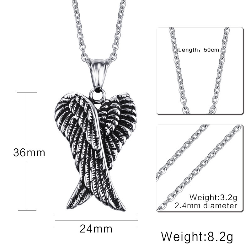 Japanese and Korean fashion angel wing wings necklace new fashion jewelry