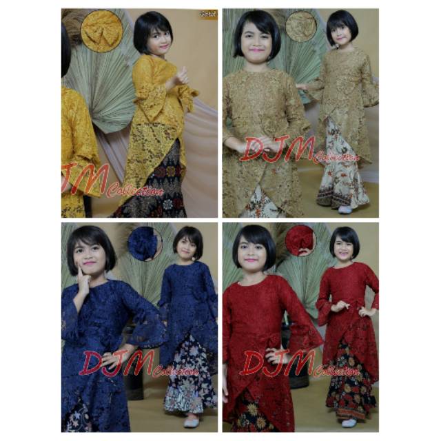 Stelan kebaya brokat anak / baju anak / kebaya modern / kebaya terlaris / kebaya anak