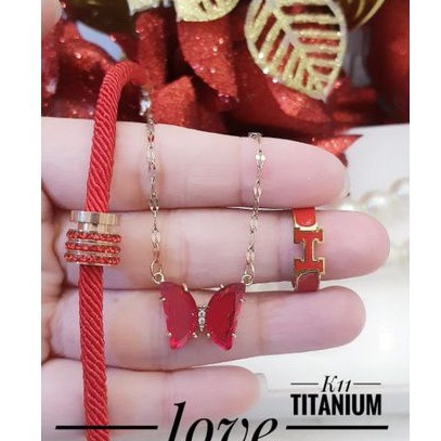 TiTanium set perhiasan wanita p099283