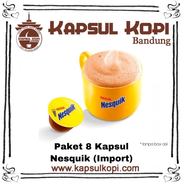 

Kopi - Pengganti Milo Nesquik Kapsul Kopi Nescafe Dolce Gusto Import Isi 8Kps