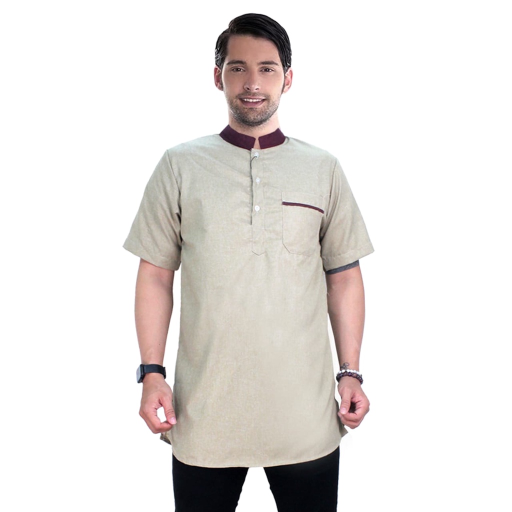 Baju Kurta Lengan Pendek  Madinah Alesya Muslim