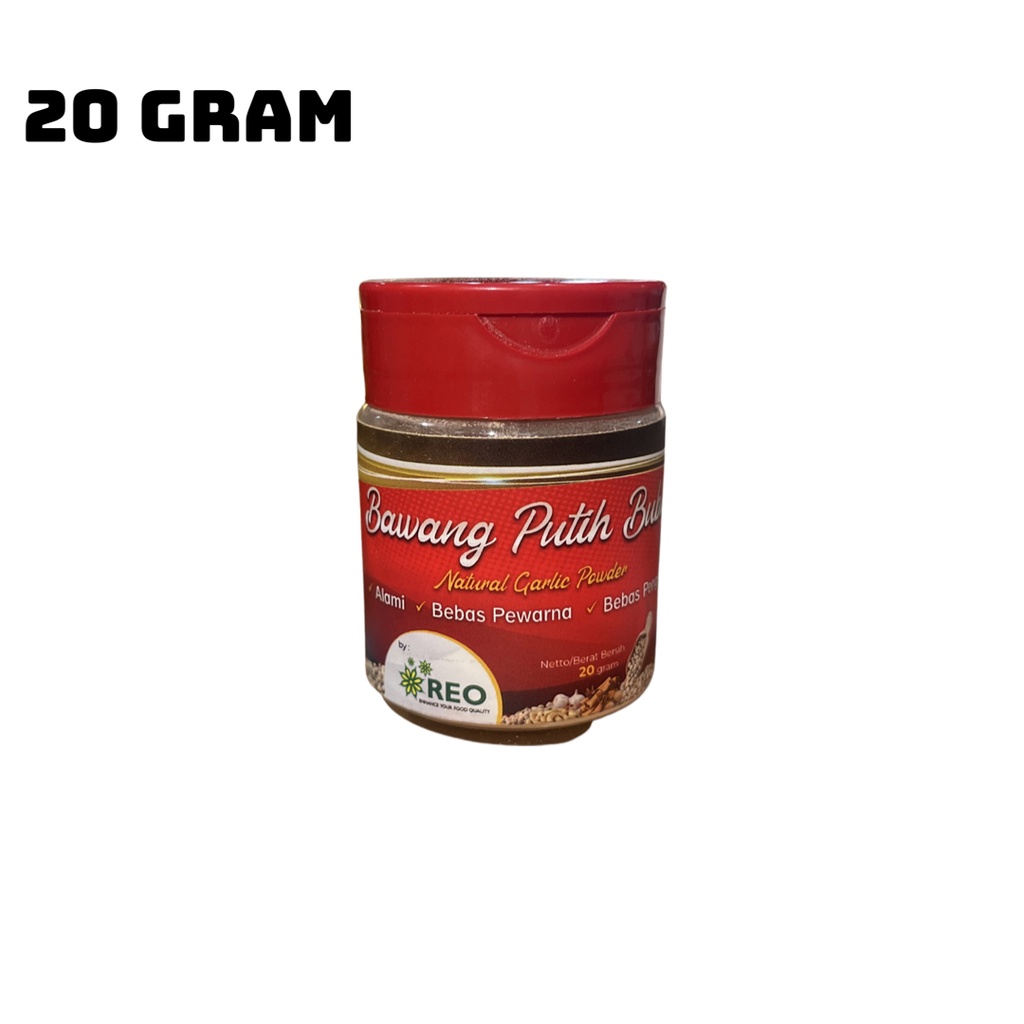 Bawang Putih Bubuk Botol / Garlic Powder Cap REO 20 GRAM