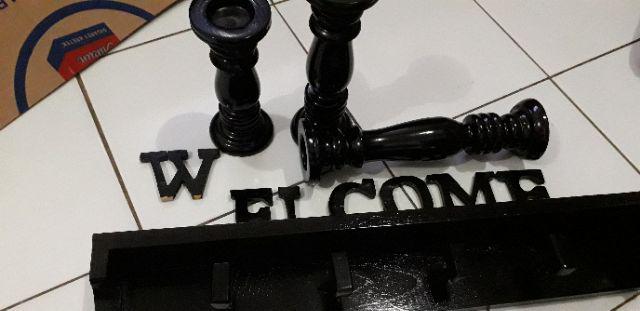 Kapstok Gantungan Baju Kayu Jati